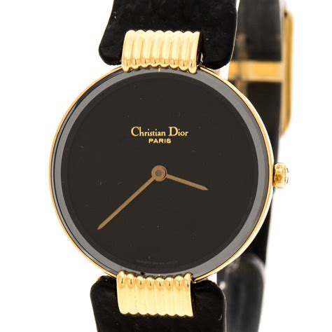 christian dior black moon watch|Dior ladies watches.